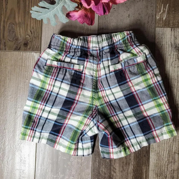 Gymboree Plaid Baby Boy Shorts 6-12m 100% Cotton EUC - Picture 5 of 6